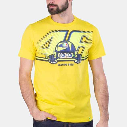 Official Valentino Rossi VR46 Cupolino Yellow T'Shirt - Vrmts 350601