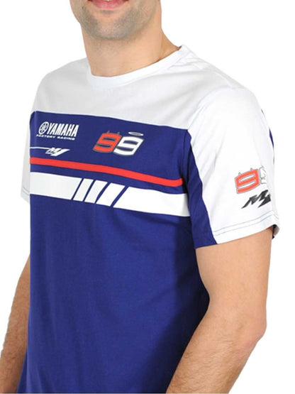 Official Jorge Lorenzo Blue Dual Yamaha T-Shirt - 16 37001