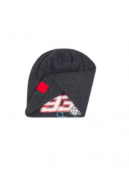 New Official Marc Marquez 93Kids Double Face Grey Beanie - 20 43020