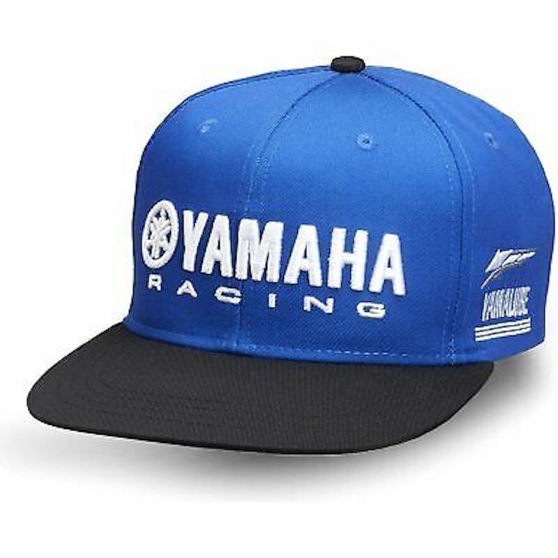 Official Yamaha Racing Flat Peak Baseball Cap -
