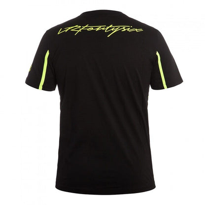 New Official Valentino Rossi 46 Black T'Shirt - Vrmts 204604