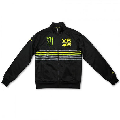 Official Valentino Rossi VR46 Monster Stripes Black Jacket - Momjk 116004