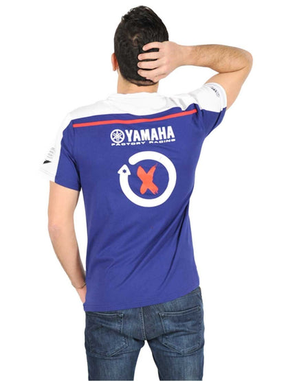 Official Jorge Lorenzo Blue Dual Yamaha T-Shirt - 16 37001