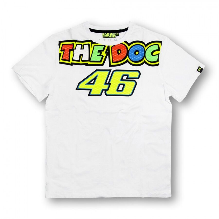 New Official Valentino Rossi VR46 White The Doctor T'Shirt - Vrmts 152206