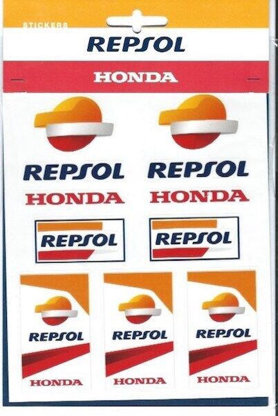 Official Repsol Honda Medium Sticker Set - 17 58502