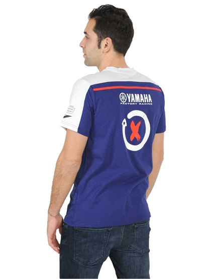 Official Jorge Lorenzo Blue Dual Yamaha T-Shirt - 16 37001