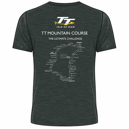 Official 2019 Isle Of Man TT Races Shadow T'shirt (Heather) - 19Ats3