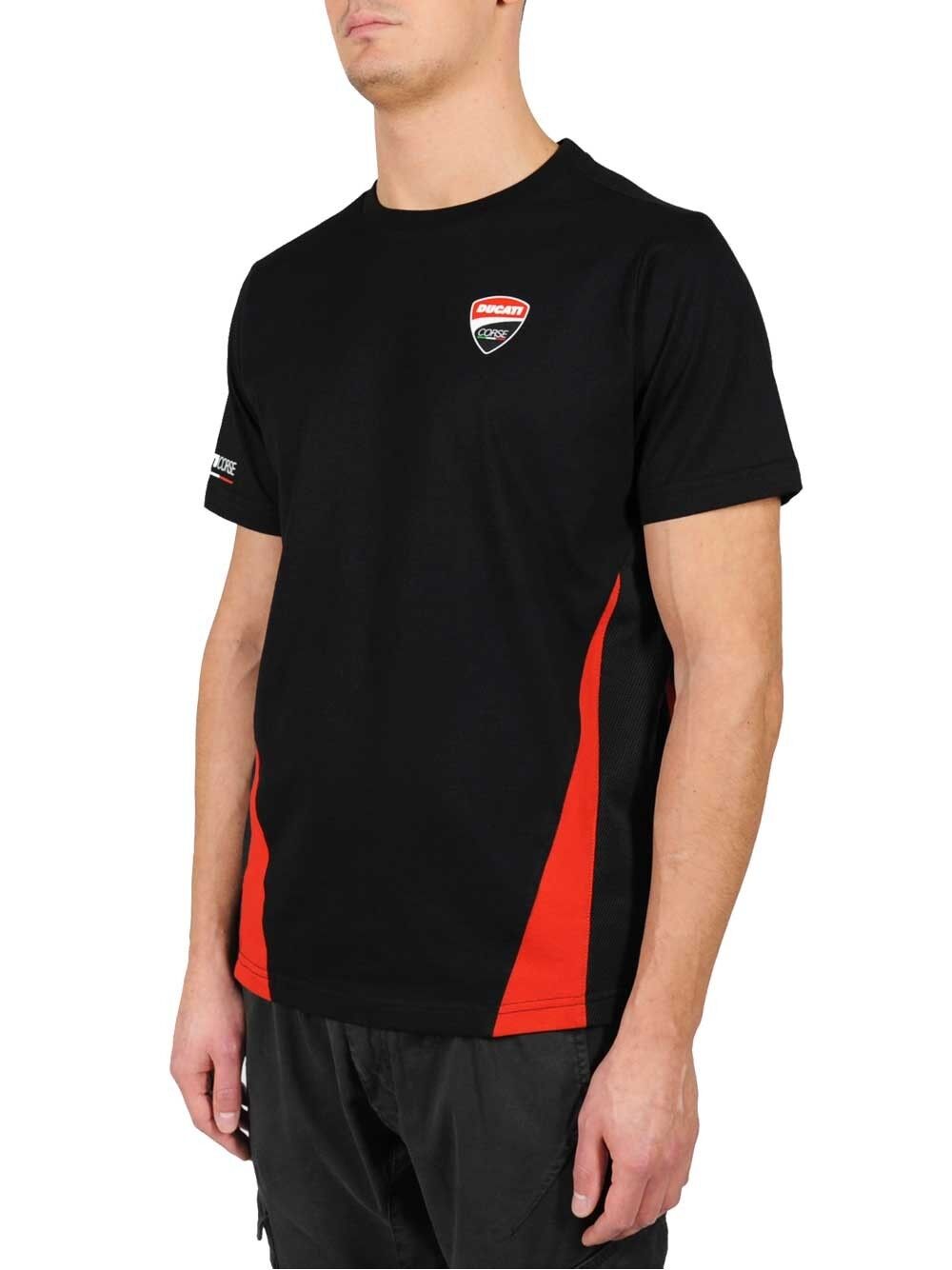 New Official Ducati Corse Black T'Shirt - 15 36001