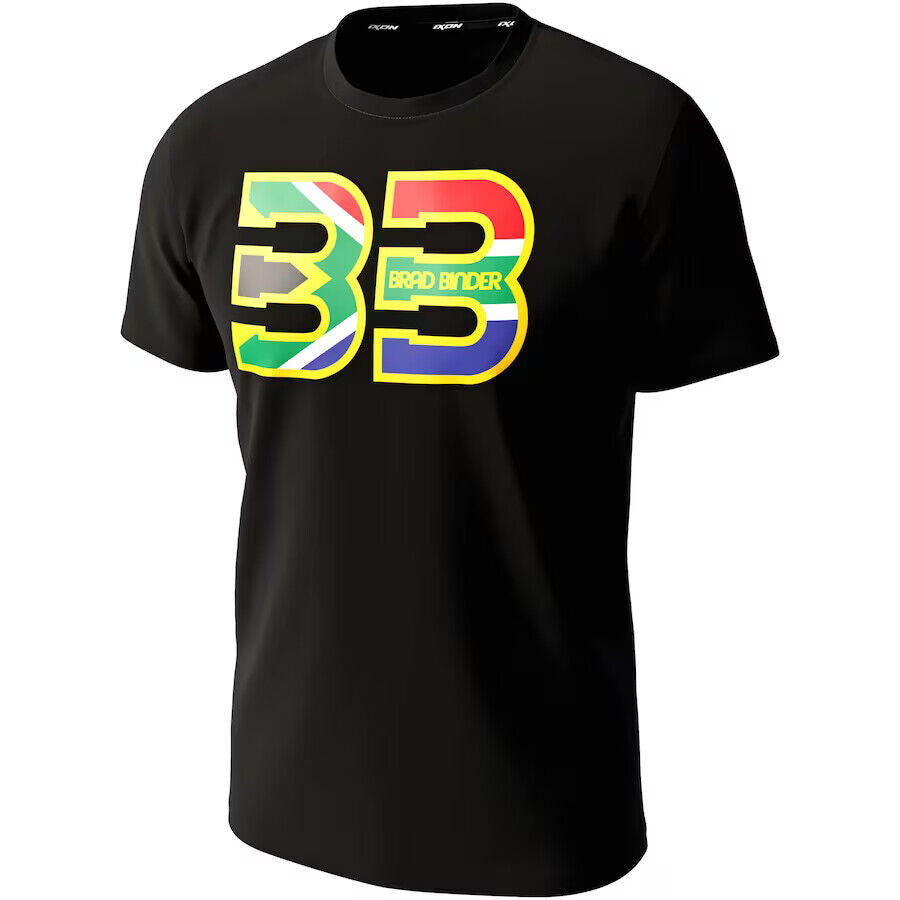 Official Brad Binder 33 Black T Shirt By Ixon 23 - 1041101085