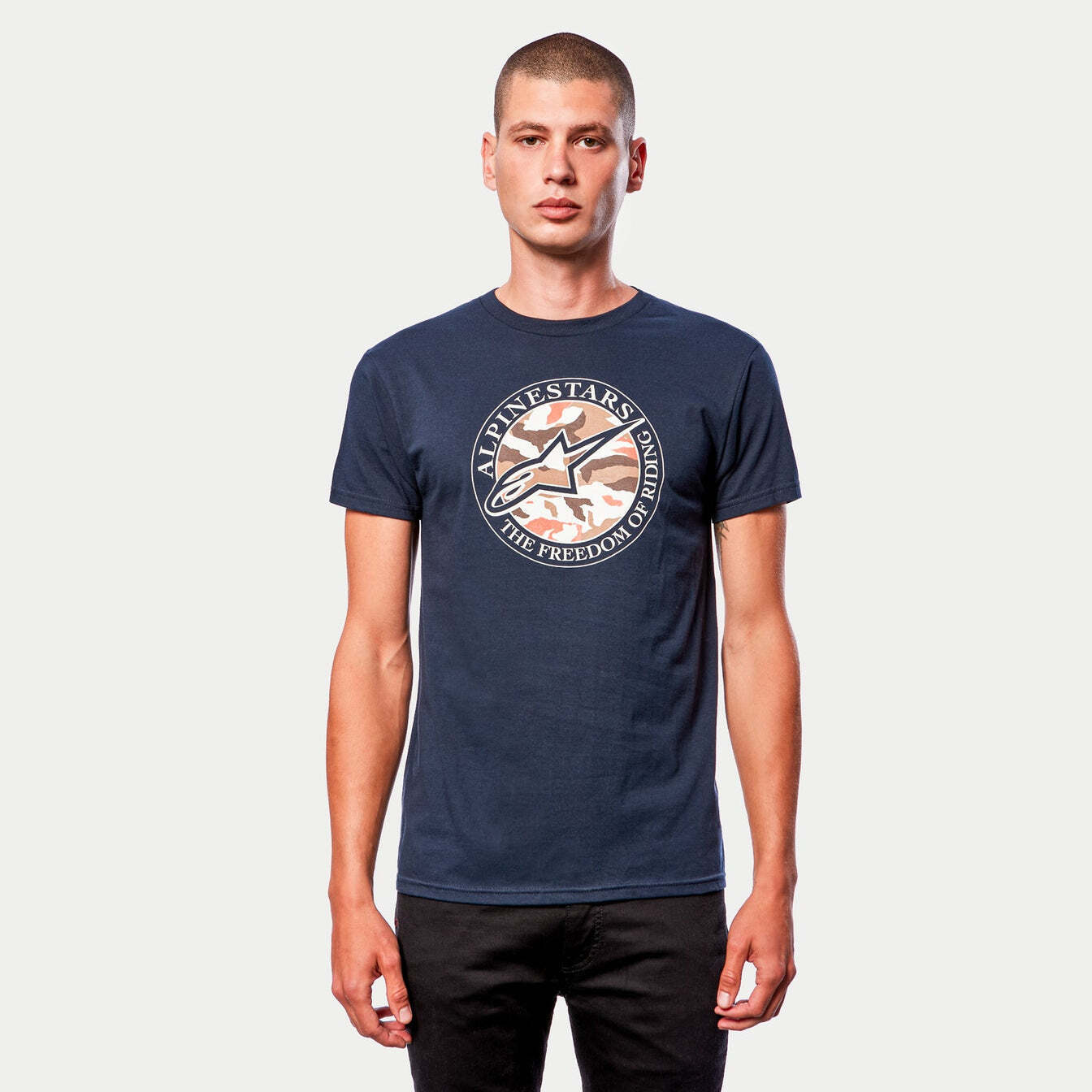 Alpinestars Dot Camo Navy T Shirt - 1213-72660-70