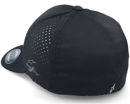 Alpinestar Angle Lazer Tech Flexifit Black Baseball Cap - 1230 81001