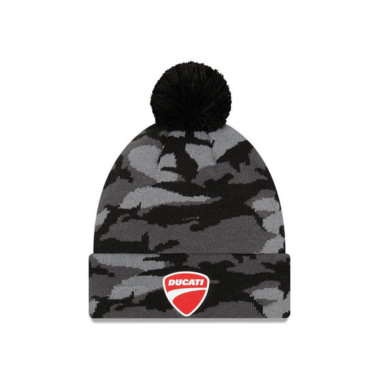 Official Ducati Corse New Era Camo Bobble Beanie - 60284556