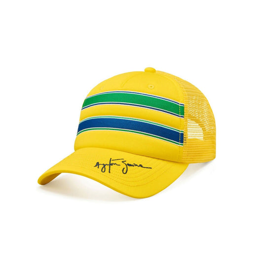Ayrton Senna Official Colours Truckers Baseball Cap - 701218229 001