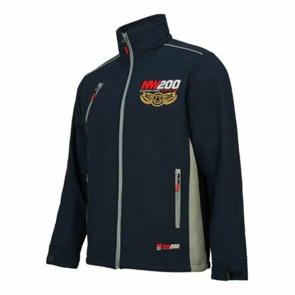 Official North West 200 Navy Blue Softshell Jacket - 20Nw-Aj