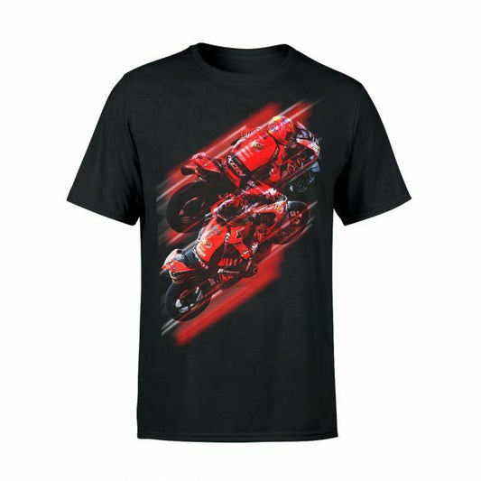 PBM Be Wiser Ducati Fan's Black T Shirt .