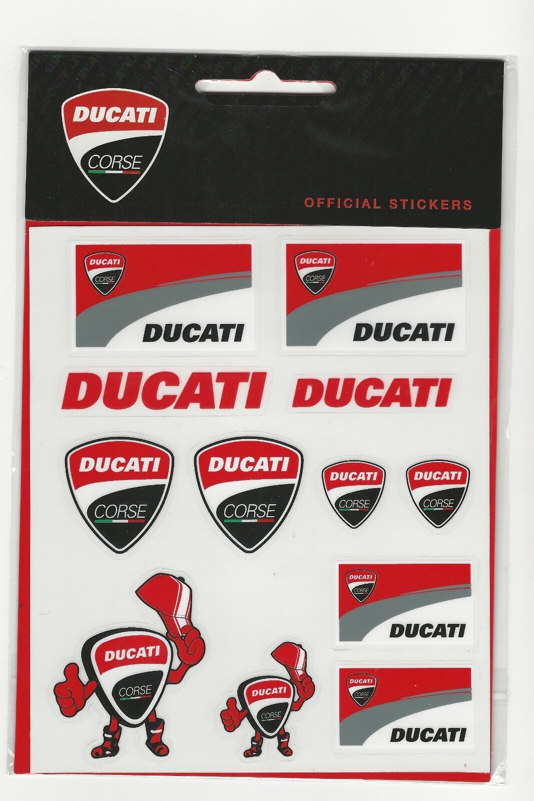 Official Ducati Corse Medium Sticker Set - 17 56007