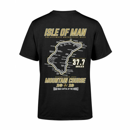 Isle Of Man Road Races Capital Flash T Shirt - 19Iom-657At