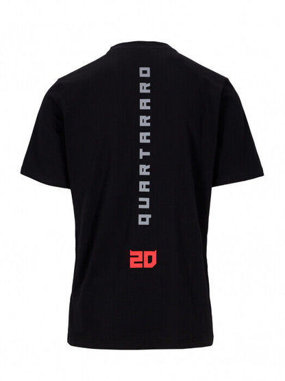 Fabio Quartararo Official Cyber 20.Black T Shirt - 22 33801