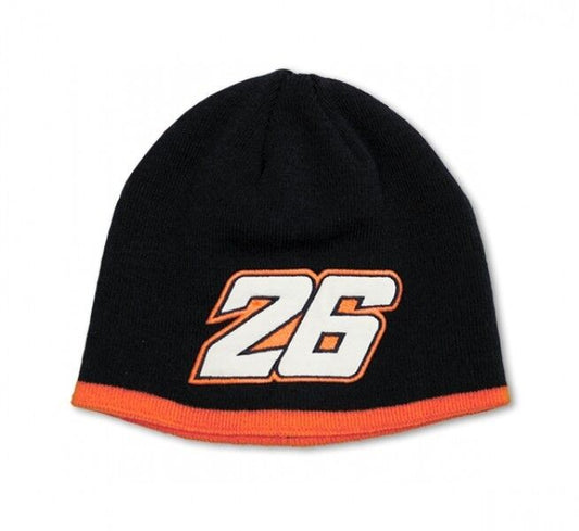 New Official Dani Pedrosa 26 Navy/Orange Beanie - 762 02