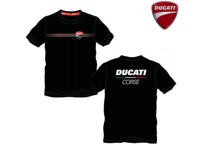 Official Ducati Corse Black T'shirt - 13 36005