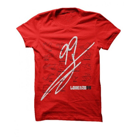 New Official Jorge Lorenzo 99 T-Shirt Red - Jlmts/7