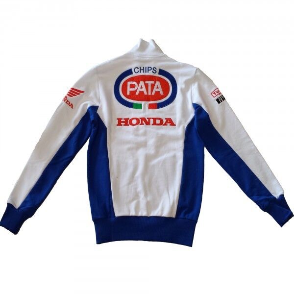 Official Pata Honda Team White Zip Up Fleece