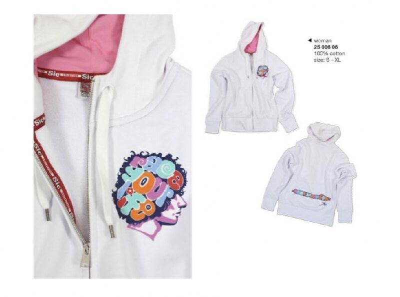 Official Supersic 58 Womans White Hoodie Fleece - 13 25006 06